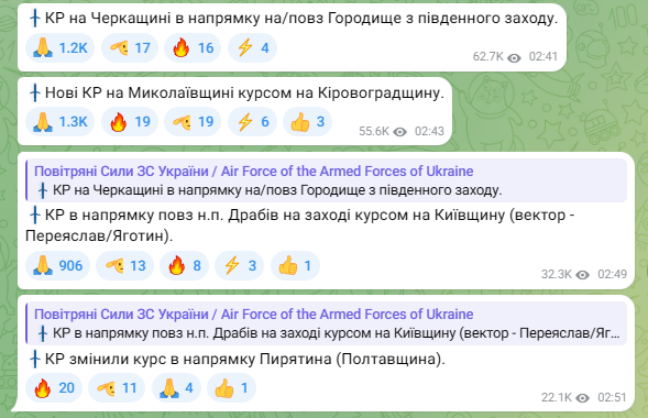 Росія запустила по Україні крилаті ракети "Калібр"